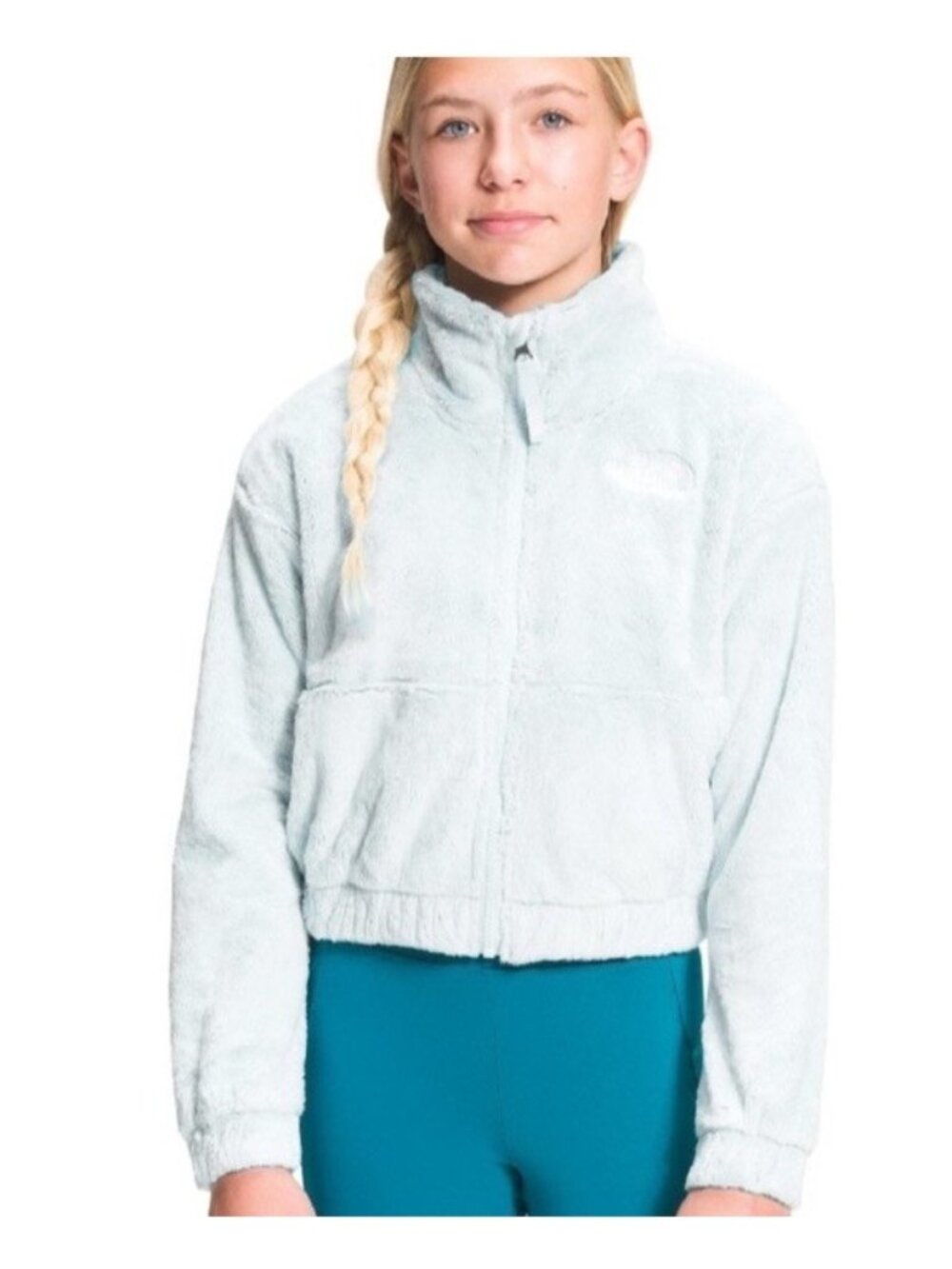 The North Face Girls' Osolite Fleece Full-Zip Jacket Blue Large 14/16